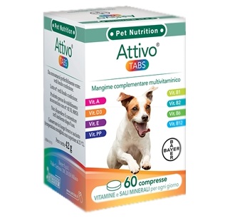 ATTIVO TABS ASTUCCIO DA 60 COMPRESSE ALTAMENTE APPETIBILI - Doctor Vinz