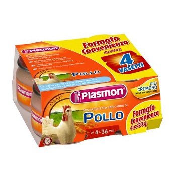 PLASMON OMOGENEIZZATO POLLO CON GIFT 4 X 80 G - Doctor Vinz