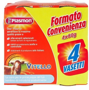 PLASMON OMOGENEIZZATO VITELLO 4 X 80 G - Doctor Vinz