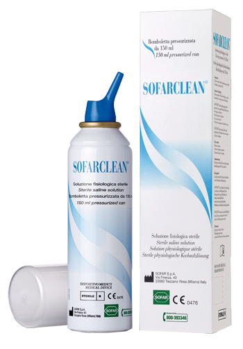 SOLUZIONE FISIOLOGICA SOFARCLEAN 150ML IN BOMBOLETTA PRESSURIZZATA - Doctor Vinz