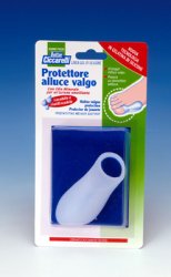 PROTETTORE ALLUCE VALGO REALIZZATO IN GEL DI SILICONE BIANCOSEMITRASPARENTE SAGOMATO PER AVVOLGERE LA PARTE DOLENTE E SENSIBILE DELL'ALLUCE IGIENEPIEDE 1 PEZZO - Doctor Vinz