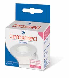 CEROTTO ADESIVO IN ROCCHETTO CEROXMED IN TESSUTO NON TESSUTO AERATO IPOALLERGENICO BIANCO 500X1,25 CM 1 PEZZO - Doctor Vinz