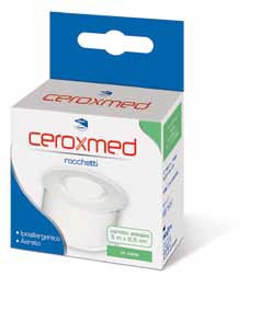 CEROTTO ADESIVO IN ROCCHETTO CEROXMED IN SETA AERATO IPOALLERGENICO BIANCO 500X2,5 CM 1 PEZZO - Doctor Vinz