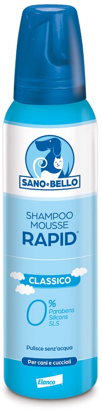 SANO E BELLO SHAMPOO MOUSSE RAPID CLASSICO FLACONE 300 ML PER LAVAGGIO SENZ'ACQUA - Doctor Vinz