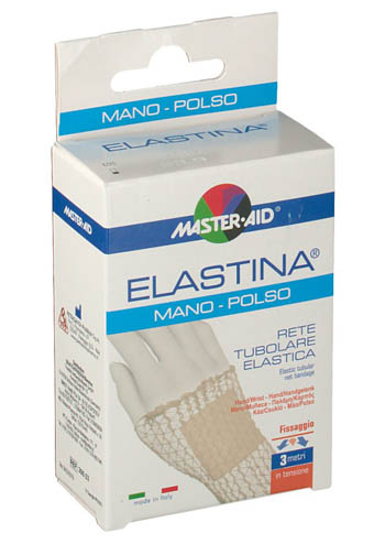 RETE TUBOLARE ELASTICA IPOALLERGENICA MASTER-AID ELASTINA MANO/POLSO 3 MT IN TENSIONE CALIBRO 3 CM - Doctor Vinz