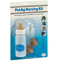 NURSING KIT BIBERON DA 120ML PER ANIMALI + TETTARELLE DI VARIE MISURE + SCOVOLINO PER PULIZIA - Doctor Vinz