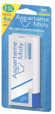 ESI ASPARTAME MIDY 500 COMPRESSE CON DISPENSER - Doctor Vinz