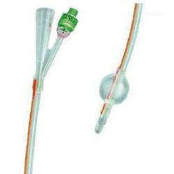 CATETERE FOLEY IN SILICONE TRASPARENTE A 2 VIE CON PALLONCINO 5-10ML DIAMETRO CH18 6,00MM LUNGHEZZA 40CM - Doctor Vinz