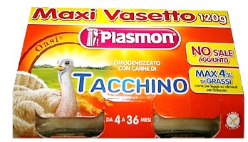 PLASMON OMOGENEIZZATO TACCHINO 120 G X 2 PEZZI - Doctor Vinz