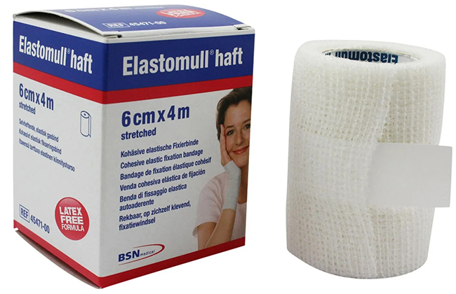 BENDA ELASTICA AUTOADESIVA ELASTOMULL HAFT BLU 6X400 CM - Doctor Vinz