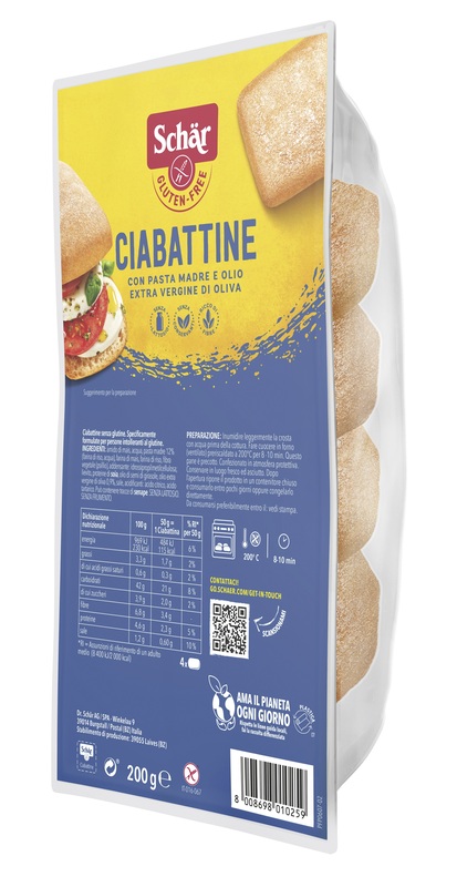 SCHAR CIABATTINA PANE 200 G - Doctor Vinz