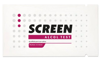 ALCOL TEST MONOUSO RILEVA ALCOL NELL'ORGANISMO TRAMITE SALIVA SCREEN ALCOL TEST - Doctor Vinz
