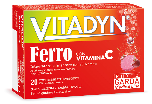 VITADYN FERRO + VITAMINA C 20 COMPRESSE EFFERVESCENTI - Doctor Vinz