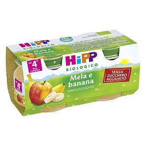 HIPP BIO FRUTTA GRATTUGGIATA MELA BANANA 4X100 G - Doctor Vinz