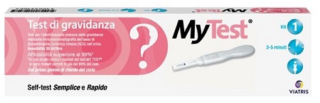 TEST DI GRAVIDANZA RAPIDO HCG MYTEST 1 PEZZO - Doctor Vinz