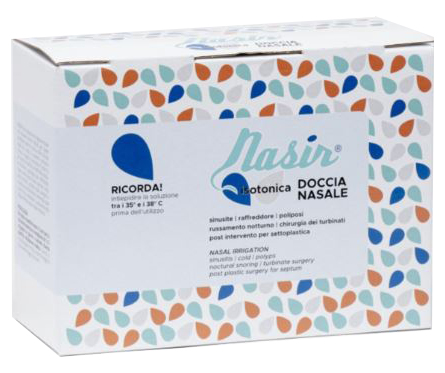 NASIR DOCCIA NASALE CON SOLUZIONE FISIOLOGICA ISOTONICA 10 SACCHE 250 ML + 1 BLISTER - Doctor Vinz