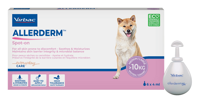 ALLERDERM SPOT ON CANI SUPERIORI A 10 KG 6 PIPETTE 4 ML - Doctor Vinz