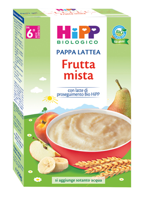 HIPP BIO PAPPA LATTEA FRUTTA MISTA 250 G - Doctor Vinz