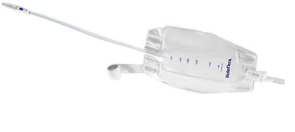 SACCA RACCOGLI URINA DA GAMBA PER INCONTINENZA 3 CAMERE COMFORT 500 ML A BASSO PROFILO IN PVC LATO RIVESTITO TNT CON TUBO DIRITTO 45 CM SENZA PUNTO DI PRELIEVO VARIABILE 8 PEZZI - Doctor Vinz