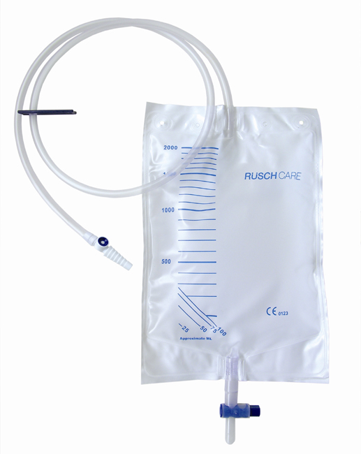 SACCA DI DRENAGGIO LETTO PER INCONTINENZA 2000ML IN PVC CON VALVOLA DI NON RITORNO E SCARICO STERILE CON TUBO DI RACCORDO 120CM 1 PEZZO RIUTILIZZABILE - Doctor Vinz