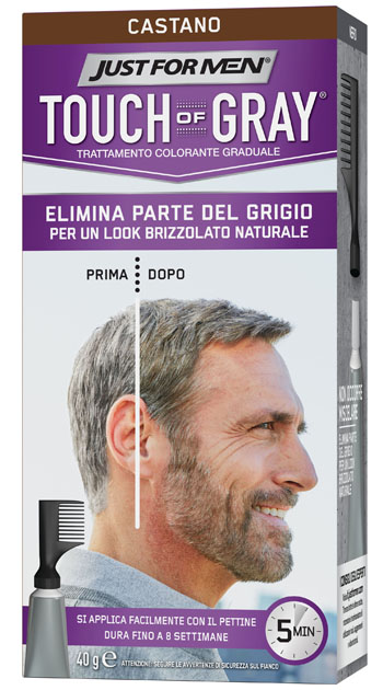 JUST FOR MEN TOUCH OF GRAY CASTANO 40 G - Doctor Vinz