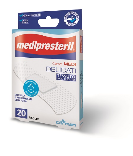 CEROTTO MEDIPRESTERIL DELICATI MISURA 7X2CM 20 PEZZI - Doctor Vinz