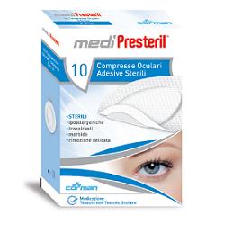 GARZA COMPRESSA OCULARE MEDIPRESTERIL ADESIVA 10 PEZZI - Doctor Vinz