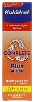KUKIDENT PLUS COMPLETE CREMA ADESIVA PER PROTESI DENTARIE 47 G - Doctor Vinz