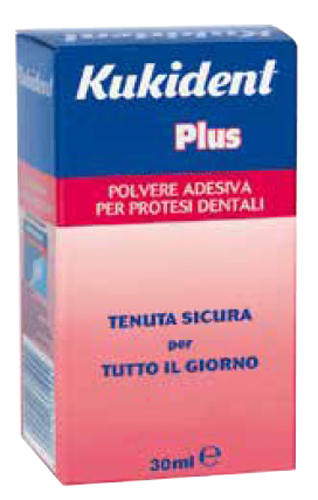 KUKIDENT PLUS POLVERE ADESIVA PER PROTESI DENTARIE 30 G - Doctor Vinz