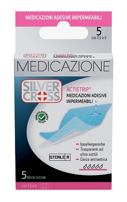 SILVER CROSS ACTISTRIP MEDICAZIONE ADESIVA 7,5X5 CM 5 PEZZI - Doctor Vinz