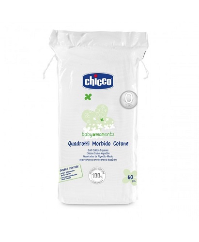 CHICCO BABY MOMENTS QUADROTTI MORBIDO COTONE 60 PEZZI - Doctor Vinz