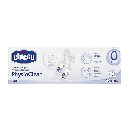 CHICCO PHYSIOCLEAN SOLUZIONE FISIOLOGICA 10 FLACONCINI 2 ML - Doctor Vinz