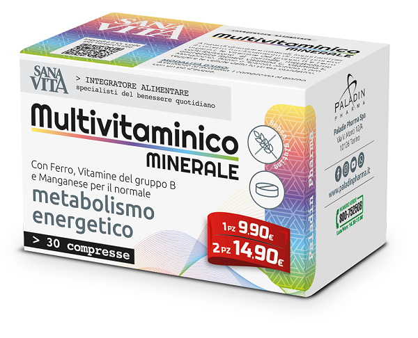 SANAVITA MULTIVITAMINICO MINERALE 30 COMPRESSE - Doctor Vinz