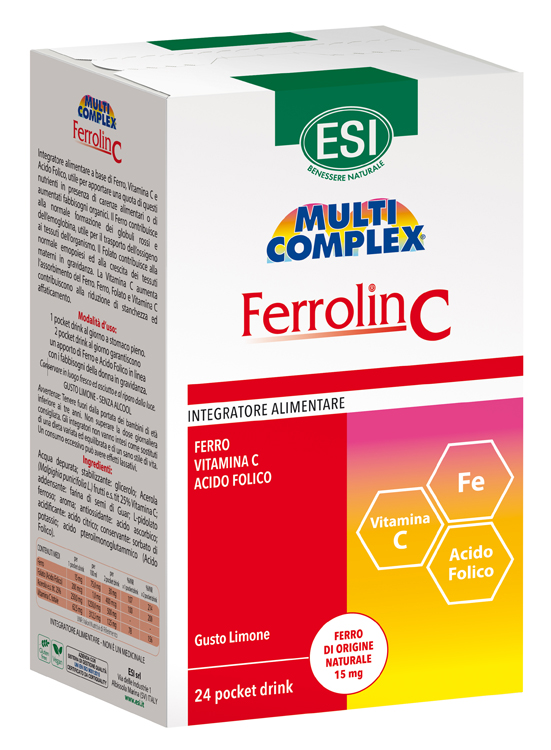 ESI FERROLIN C POCKET DRINK 24 BUSTINE - Doctor Vinz