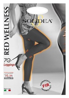 RED WELLNESS 70 LEGGINS NERO 2M - Doctor Vinz