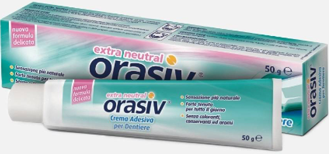 ORASIV EXTRA CREMA NEUTRAL ADESIVA PER PROTESI DENTARIA 50 G - Doctor Vinz