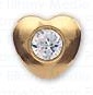 INVERNESS ORECCHINI CUORE CRYSTAL PLACCATI ORO R25C1 - Doctor Vinz
