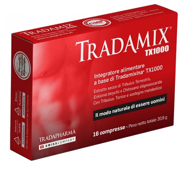 TRADAMIX TX 1000 ASTUCCIO 16 COMPRESSE DUE BLISTER 8 COMPRESSE - Doctor Vinz