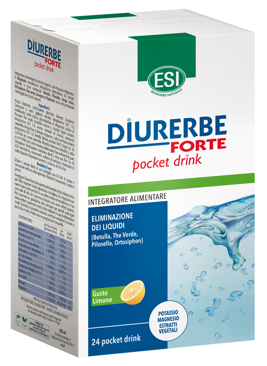 ESI DIURERBE FORTE POCKET DRINK LIMONE 24 X 20 ML - Doctor Vinz
