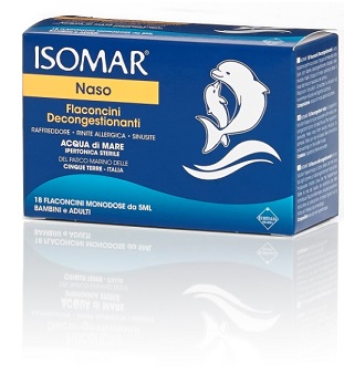 ISOMAR SOLUZIONE IPERTONICA ACQUA MARE 18 FLACONCINI MONODOSE 5 ML - Doctor Vinz
