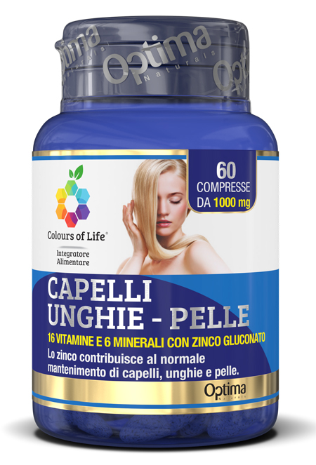 COLOURS OF LIFE CAPELLI UNGHIE PELLE 60 COMPRESSE 1000 MG - Doctor Vinz