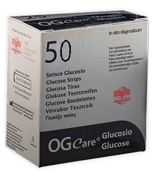 STRISCE MISURAZIONE GLICEMIA OGCARE 50 PEZZI - Doctor Vinz