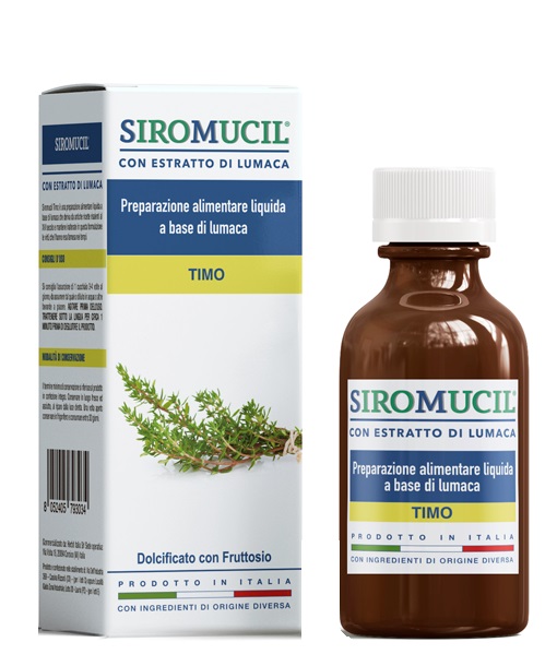 SIROMUCIL PREPARATO ALIMENTARE CON ESTRATTO DI LUMACA AL TIMO 150 ML - Doctor Vinz