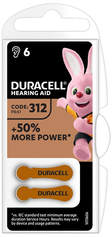 DURACELL EASY TAB 312 MARRONE BATTERIA PER APPARECCHIO ACUSTICO - Doctor Vinz