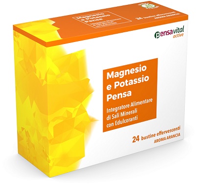 MAGNESIO E POTASSIO ARANCIA PENSA 24 BUSTINE EFFERVESCENTI - Doctor Vinz