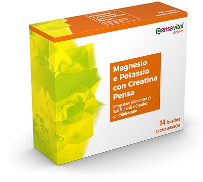 MAGNESIO E POTASSIO CON CREATINA ARANCIA PENSA 14 BUSTINE - Doctor Vinz