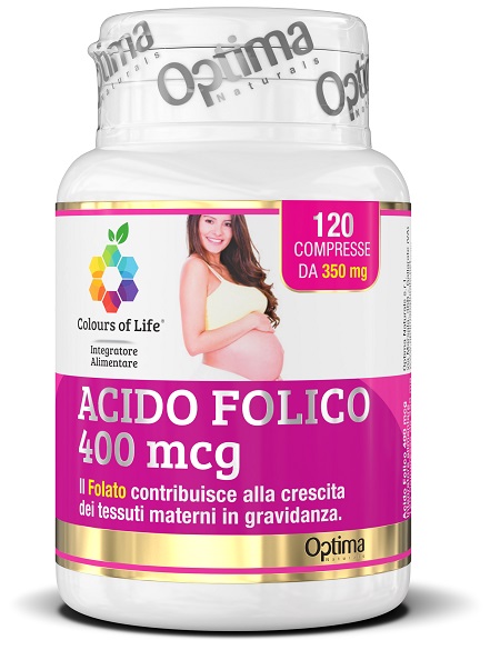 COLOURS OF LIFE ACIDO FOLICO 400 MCG 120 COMPRESSE 350 MG - Doctor Vinz