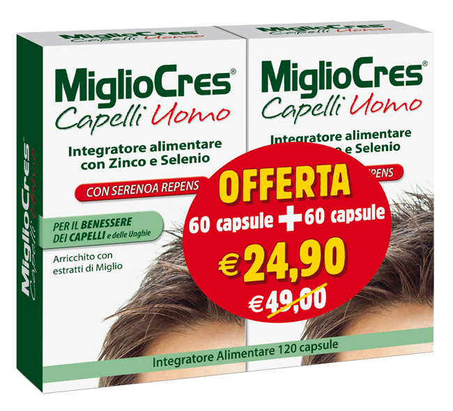 MIGLIOCRES UOMO 60+60 CAPSULE PROMO - Doctor Vinz