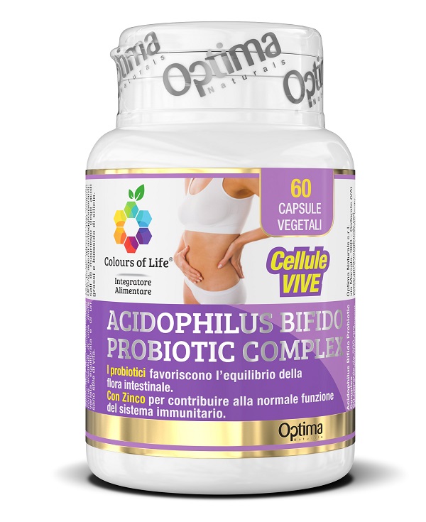 COLOURS OF LIFE ACIDOPHILUS BIFIDO COMPLEX 60 CAPSULE VEGETALI 500 MG - Doctor Vinz