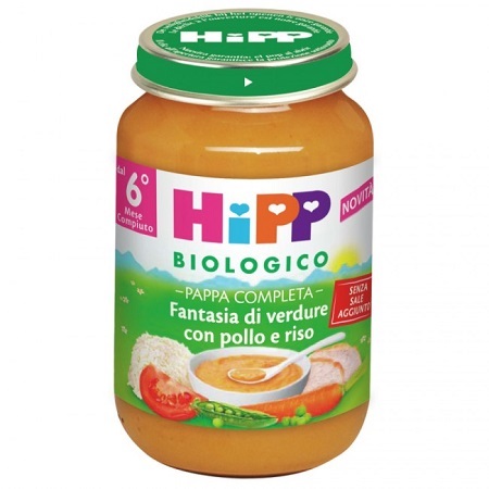 HIPP BIO PAPPA PRONTA FANTAS VERD POLLO RISO 190 G - Doctor Vinz